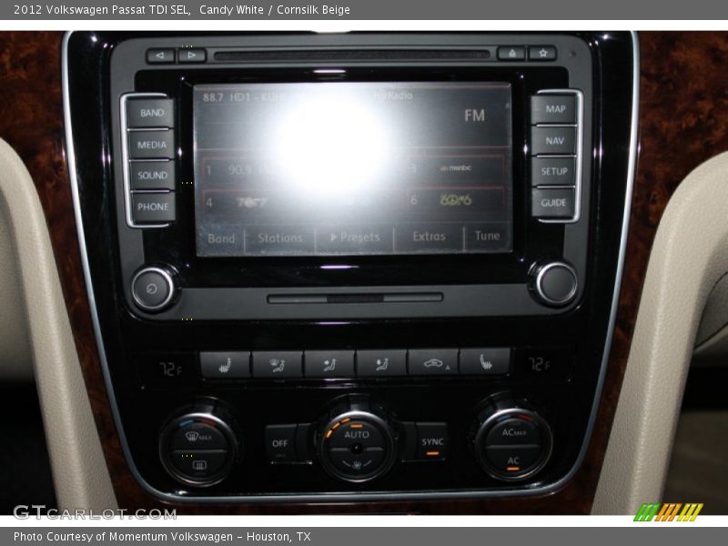 Candy White / Cornsilk Beige 2012 Volkswagen Passat TDI SEL