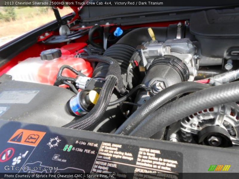  2013 Silverado 2500HD Work Truck Crew Cab 4x4 Engine - 6.6 Liter OHV 32-Valve Duramax Turbo-Diesel V8