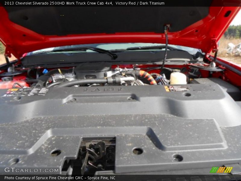 Victory Red / Dark Titanium 2013 Chevrolet Silverado 2500HD Work Truck Crew Cab 4x4