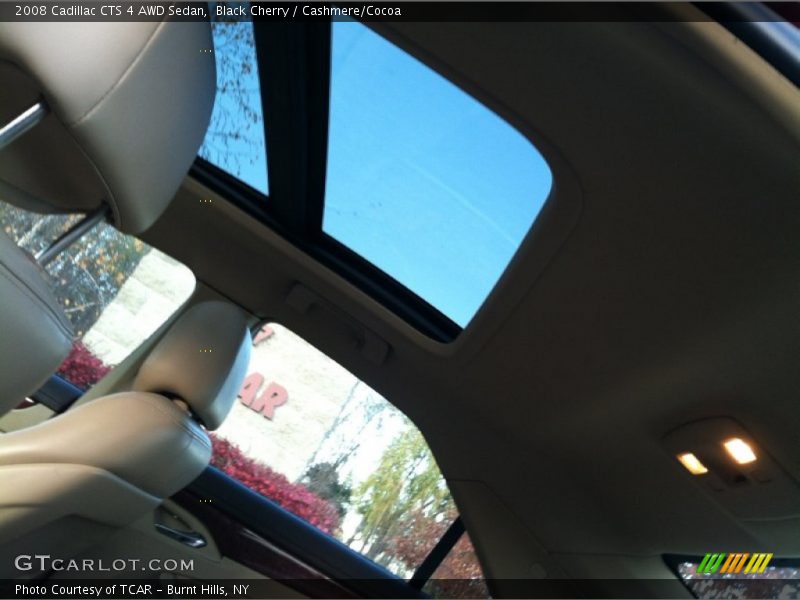 Black Cherry / Cashmere/Cocoa 2008 Cadillac CTS 4 AWD Sedan