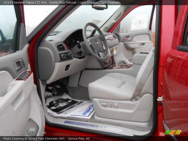 Crystal Red Tintcoat / Light Titanium/Dark Titanium 2014 Chevrolet Tahoe LTZ 4x4