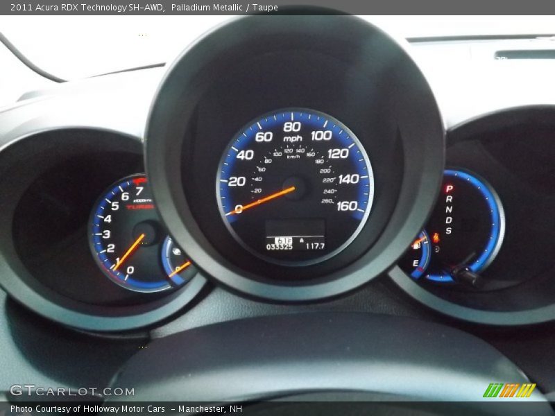 Palladium Metallic / Taupe 2011 Acura RDX Technology SH-AWD