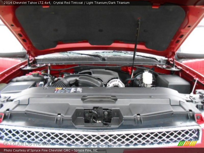 Crystal Red Tintcoat / Light Titanium/Dark Titanium 2014 Chevrolet Tahoe LTZ 4x4