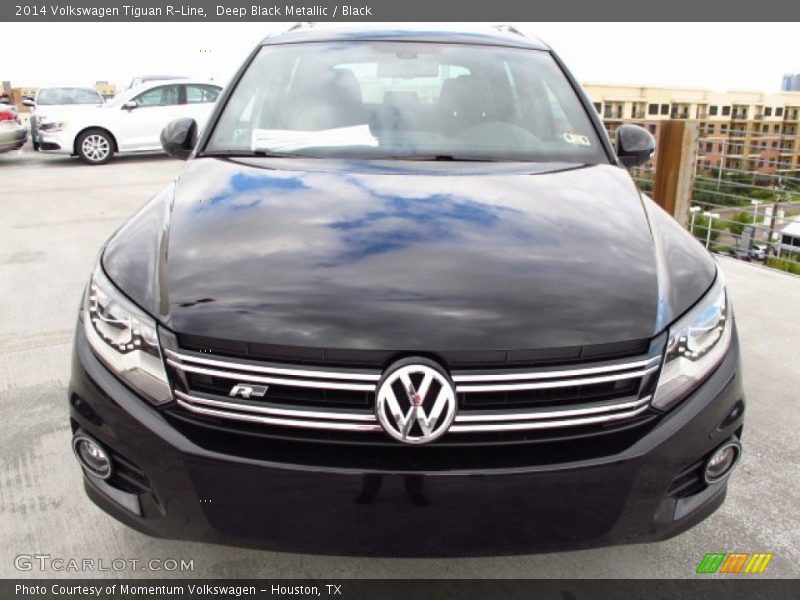 Deep Black Metallic / Black 2014 Volkswagen Tiguan R-Line