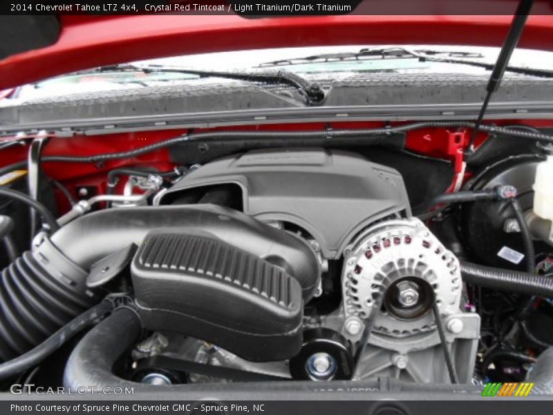 Crystal Red Tintcoat / Light Titanium/Dark Titanium 2014 Chevrolet Tahoe LTZ 4x4