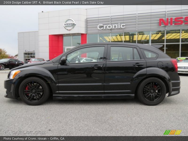 Brilliant Black Crystal Pearl / Dark Slate Gray 2009 Dodge Caliber SRT 4