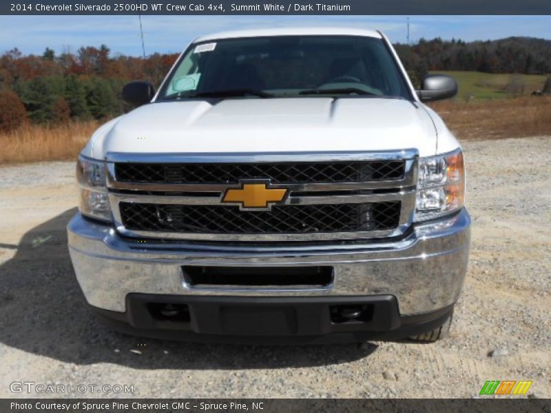 Summit White / Dark Titanium 2014 Chevrolet Silverado 2500HD WT Crew Cab 4x4