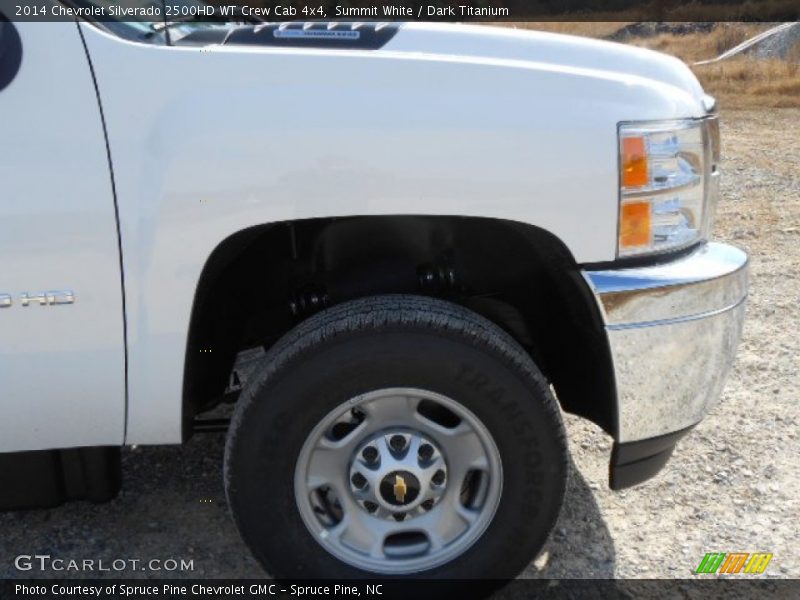 Summit White / Dark Titanium 2014 Chevrolet Silverado 2500HD WT Crew Cab 4x4