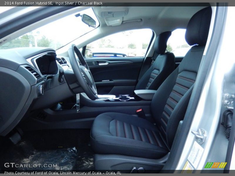 Ingot Silver / Charcoal Black 2014 Ford Fusion Hybrid SE