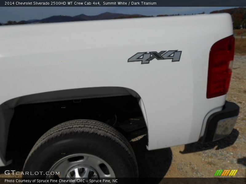 Summit White / Dark Titanium 2014 Chevrolet Silverado 2500HD WT Crew Cab 4x4