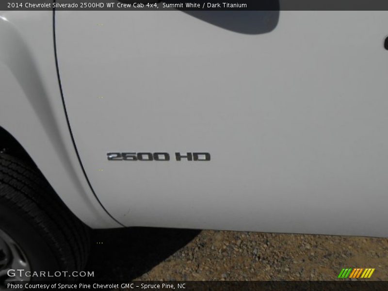 Summit White / Dark Titanium 2014 Chevrolet Silverado 2500HD WT Crew Cab 4x4