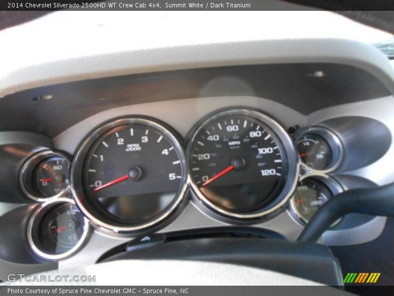 Summit White / Dark Titanium 2014 Chevrolet Silverado 2500HD WT Crew Cab 4x4