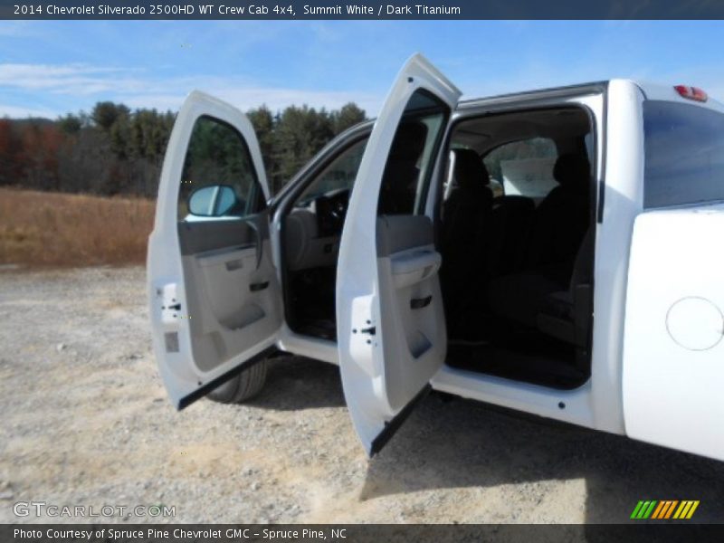 Summit White / Dark Titanium 2014 Chevrolet Silverado 2500HD WT Crew Cab 4x4