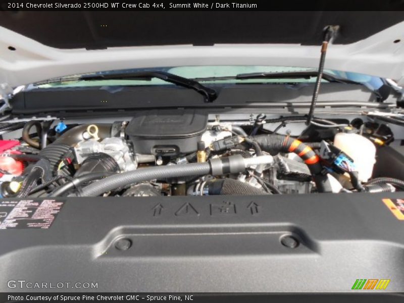 Summit White / Dark Titanium 2014 Chevrolet Silverado 2500HD WT Crew Cab 4x4
