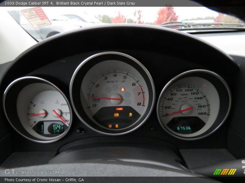Brilliant Black Crystal Pearl / Dark Slate Gray 2009 Dodge Caliber SRT 4