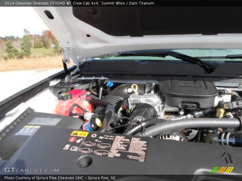 Summit White / Dark Titanium 2014 Chevrolet Silverado 2500HD WT Crew Cab 4x4