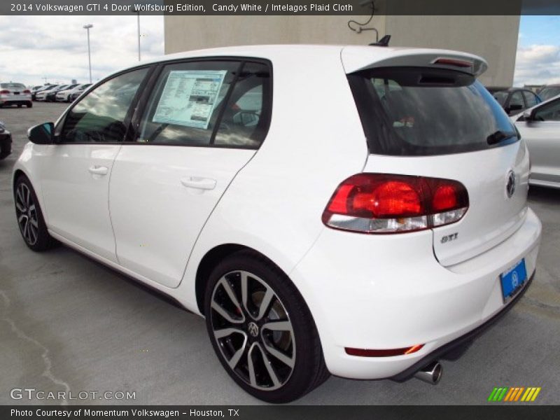 Candy White / Intelagos Plaid Cloth 2014 Volkswagen GTI 4 Door Wolfsburg Edition
