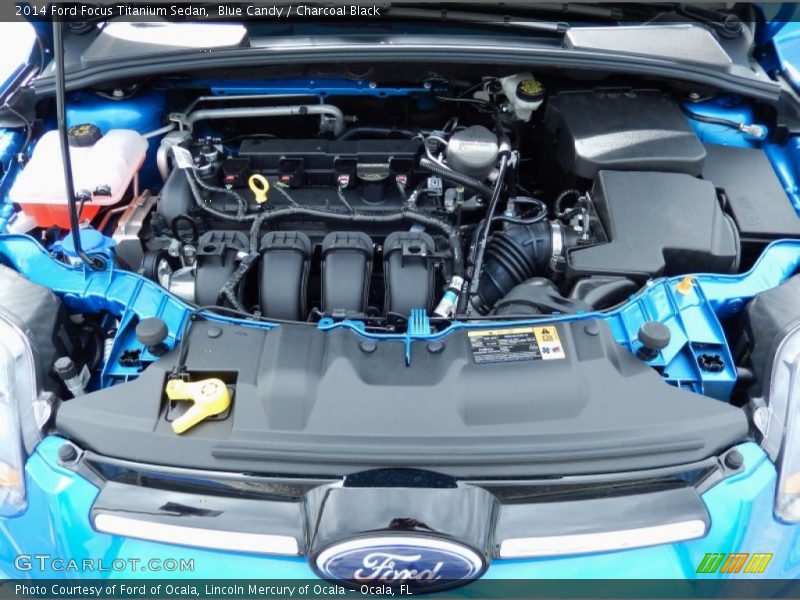 Blue Candy / Charcoal Black 2014 Ford Focus Titanium Sedan