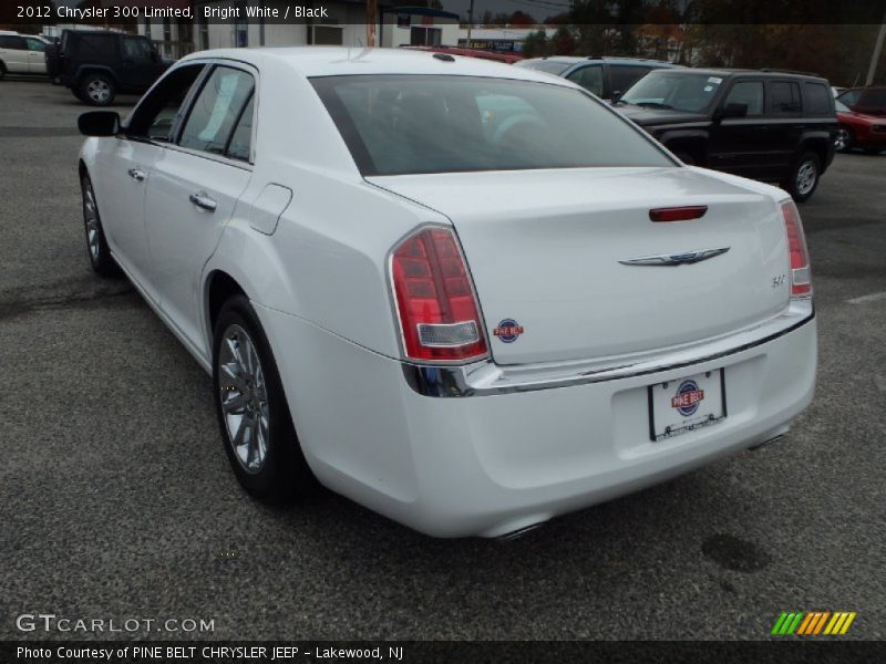 Bright White / Black 2012 Chrysler 300 Limited