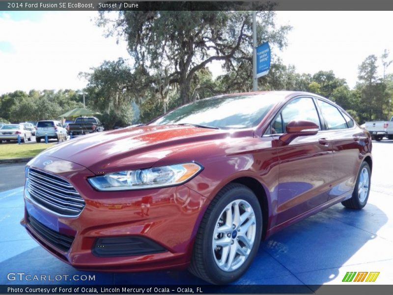 Sunset / Dune 2014 Ford Fusion SE EcoBoost
