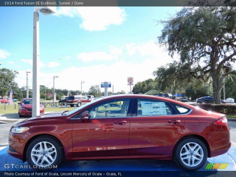 Sunset / Dune 2014 Ford Fusion SE EcoBoost