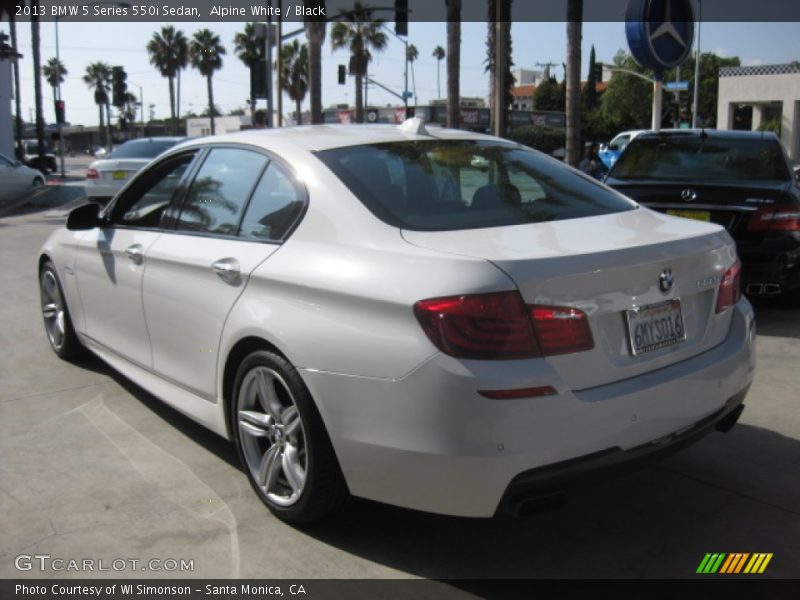 Alpine White / Black 2013 BMW 5 Series 550i Sedan