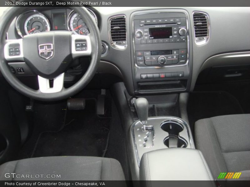 Deep Molten Red Pearl / Black 2012 Dodge Durango SXT