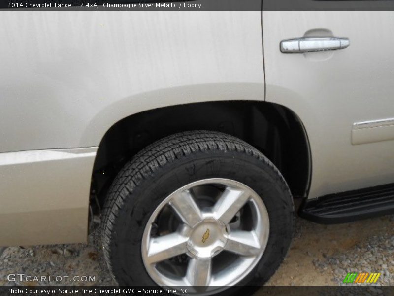 Champagne Silver Metallic / Ebony 2014 Chevrolet Tahoe LTZ 4x4