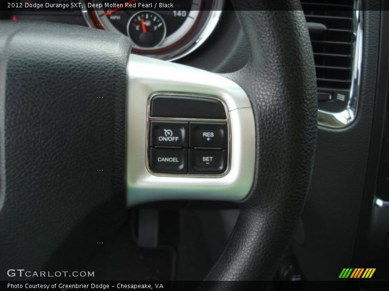 Deep Molten Red Pearl / Black 2012 Dodge Durango SXT