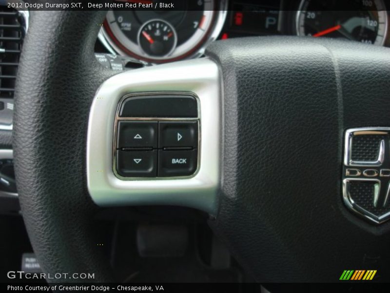 Deep Molten Red Pearl / Black 2012 Dodge Durango SXT