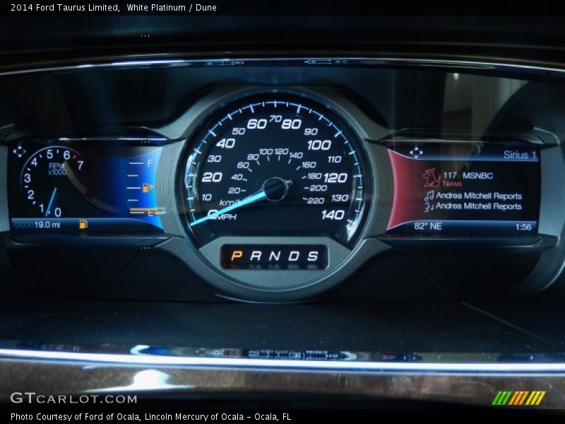 White Platinum / Dune 2014 Ford Taurus Limited