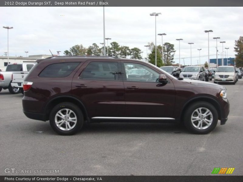 Deep Molten Red Pearl / Black 2012 Dodge Durango SXT