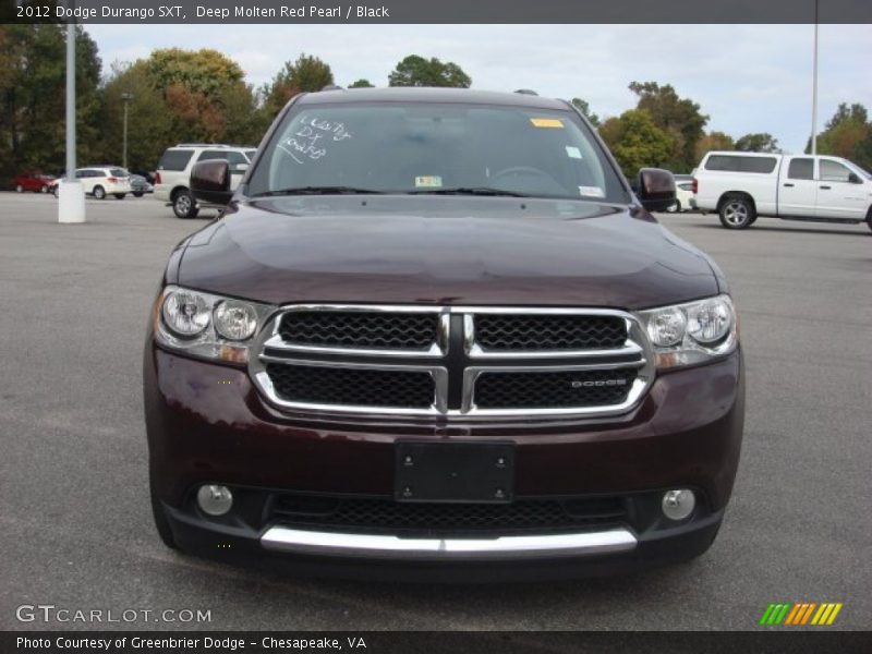 Deep Molten Red Pearl / Black 2012 Dodge Durango SXT