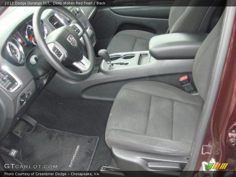 Deep Molten Red Pearl / Black 2012 Dodge Durango SXT