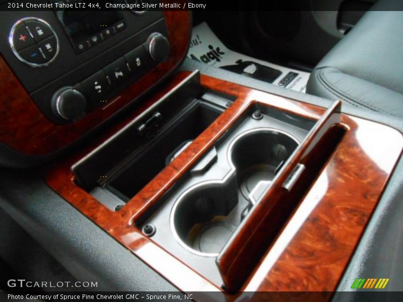 Champagne Silver Metallic / Ebony 2014 Chevrolet Tahoe LTZ 4x4