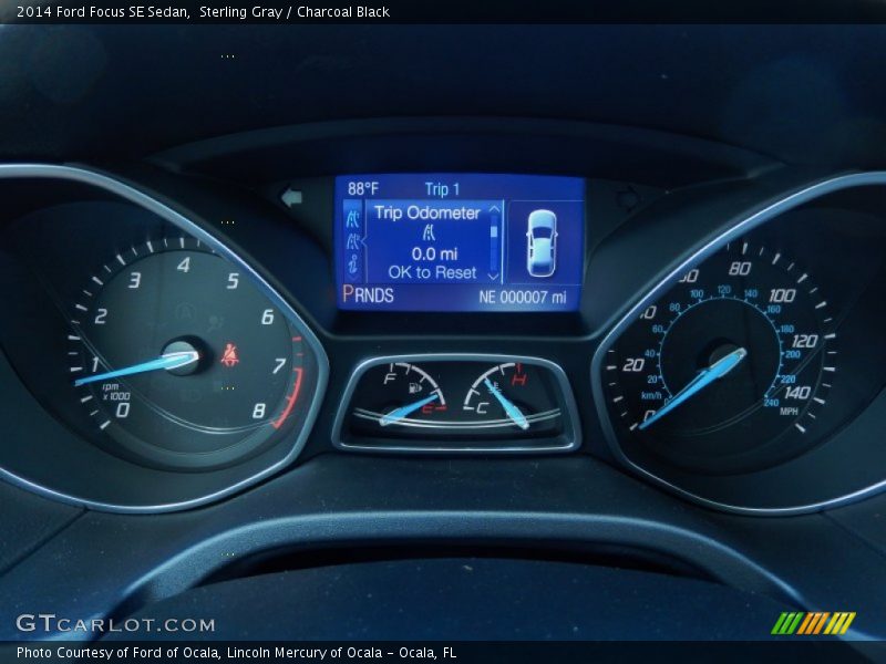 Sterling Gray / Charcoal Black 2014 Ford Focus SE Sedan