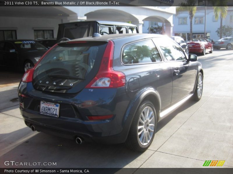 Barents Blue Metallic / Off Black/Blonde T-Tec 2011 Volvo C30 T5