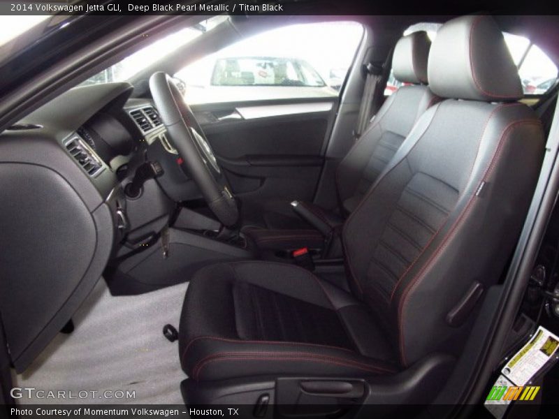 Deep Black Pearl Metallic / Titan Black 2014 Volkswagen Jetta GLI