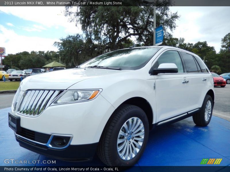 White Platinum Tri-Coat / Medium Light Stone 2013 Lincoln MKX FWD
