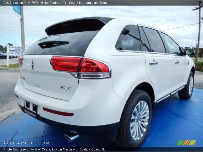 White Platinum Tri-Coat / Medium Light Stone 2013 Lincoln MKX FWD