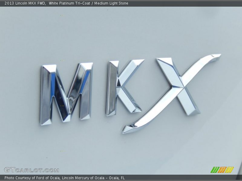 White Platinum Tri-Coat / Medium Light Stone 2013 Lincoln MKX FWD