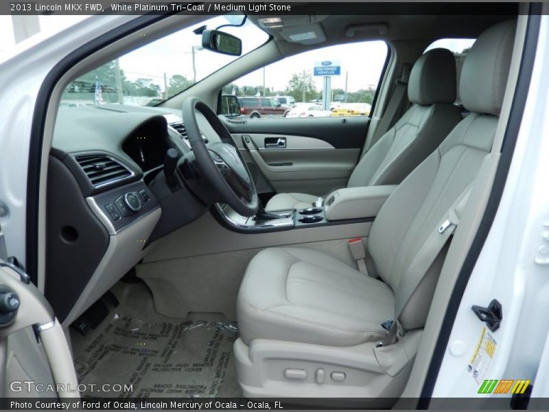 White Platinum Tri-Coat / Medium Light Stone 2013 Lincoln MKX FWD