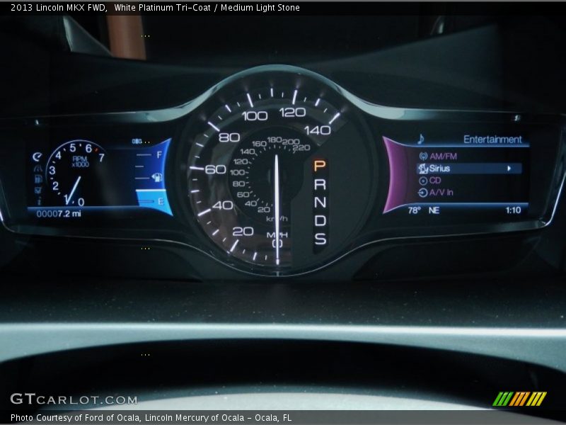 White Platinum Tri-Coat / Medium Light Stone 2013 Lincoln MKX FWD