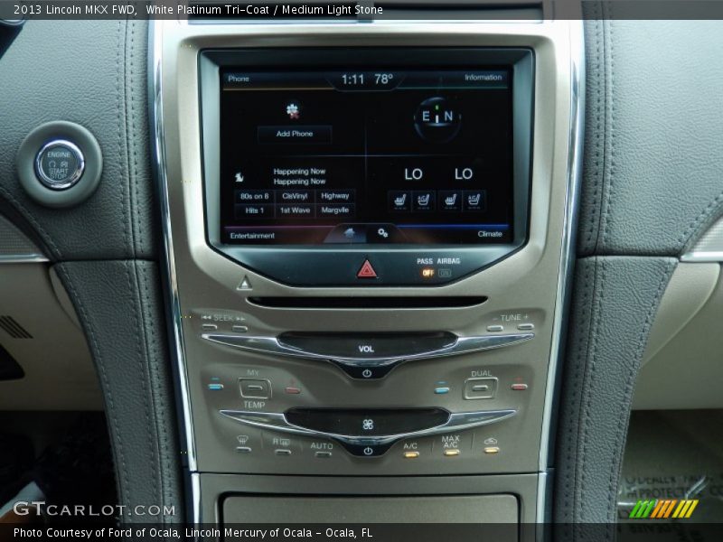 White Platinum Tri-Coat / Medium Light Stone 2013 Lincoln MKX FWD