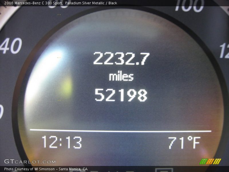 Palladium Silver Metallic / Black 2008 Mercedes-Benz C 300 Sport
