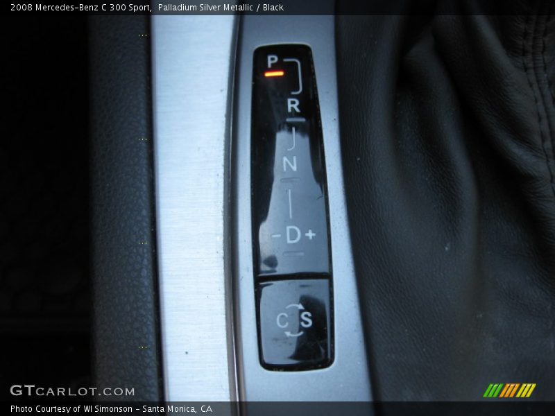 Palladium Silver Metallic / Black 2008 Mercedes-Benz C 300 Sport