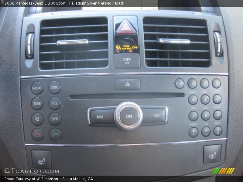 Palladium Silver Metallic / Black 2008 Mercedes-Benz C 300 Sport