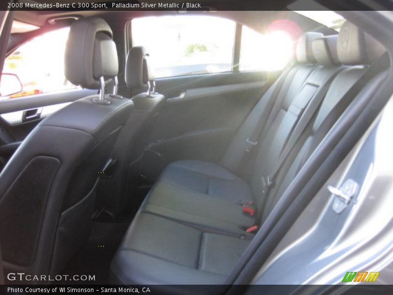 Palladium Silver Metallic / Black 2008 Mercedes-Benz C 300 Sport