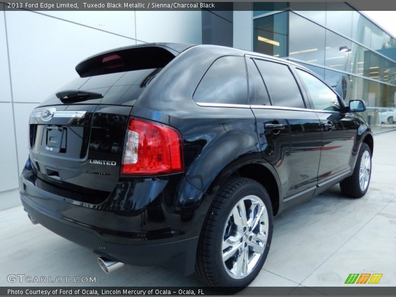 Tuxedo Black Metallic / Sienna/Charcoal Black 2013 Ford Edge Limited