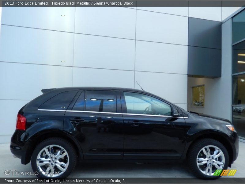 Tuxedo Black Metallic / Sienna/Charcoal Black 2013 Ford Edge Limited